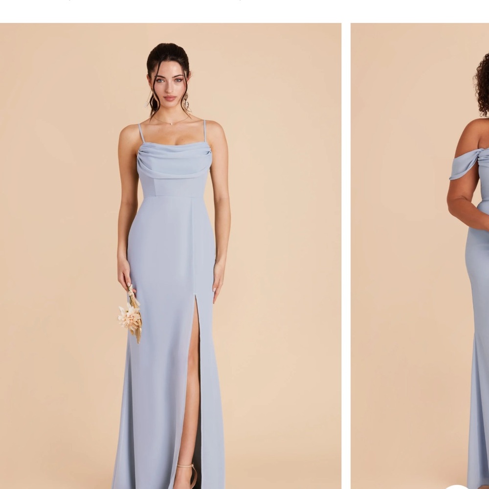 Birdy Grey Mira Maxi Ice Blue Chiffon XS